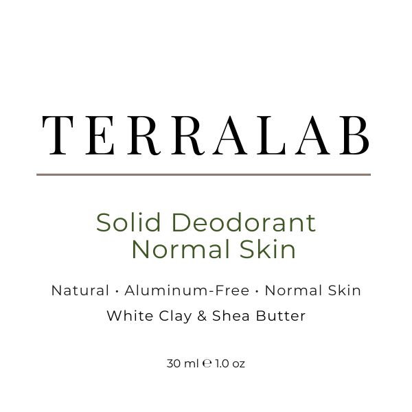 TERRALAB normal skin solid deodorant label